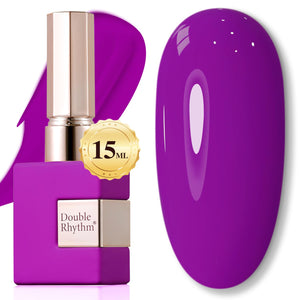 Double Rhythm 15ML Gel Nail Polish Pure Sheer Same Color Same Bottle Soak Off Gel Polish Art Manicure Salon DIY at Home for Women (Burgundy-A1129)