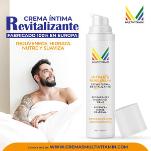 Multivitamin Male Intimate Cream for the care of the skin of the penis and testicles. Softens, rejuvenates, hydrates and protects