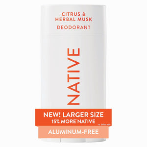 Native Aluminum Free Deodorant, Sea Salt & Cedar, Large Size Stick, 72 Hour Odor Control, for Women & Men, Contains Naturally Derived Ingredients, 3.1 oz