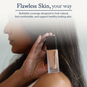Toups & Co Liquid Foundation Oyster - Neutral | Lightweight & Breathable Buildable Coverage | Aloe Vera, Shea Butter & Herbal Extracts | Non-Comedogenic, Long-Lasting, Sensitive Skin Safe