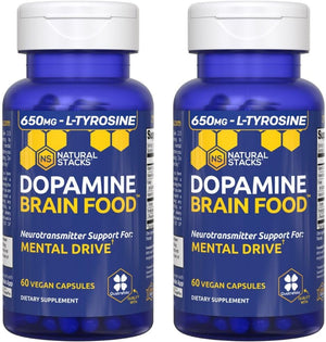 GABA Brain Food - GABA Supplement with L-Citrulline & Grape Seed Extract - Supports Calm & Relaxation - Nighttime Sleep Aid - Supports Production of Gamma Aminobutyric Acid - 120 L-Citrulline Capsules