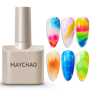 MAYCHAO 15ML Gel Nail Polish 1Pc Deep Cherry Red Nail Polish Soak Off UV LED Blood Red Nail Gel Polish Nail Art Starter Manicure Salon DIY at Home, 0.5 OZ