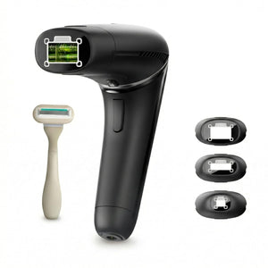 Silk'n 7 IPL Laser Hair Removal Device for Women and Men with Rotating Head, Painless Permanent Hair Reduction at Home for Face and Body in 7 Mins, 3 Smart Attachments and Automatic Skin Sensor, Gold