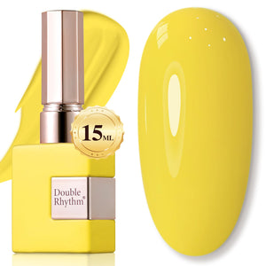 Double Rhythm 15ML Gel Nail Polish Pure Sheer Same Color Same Bottle Soak Off Gel Polish Art Manicure Salon DIY at Home for Women (Burgundy-A1129)