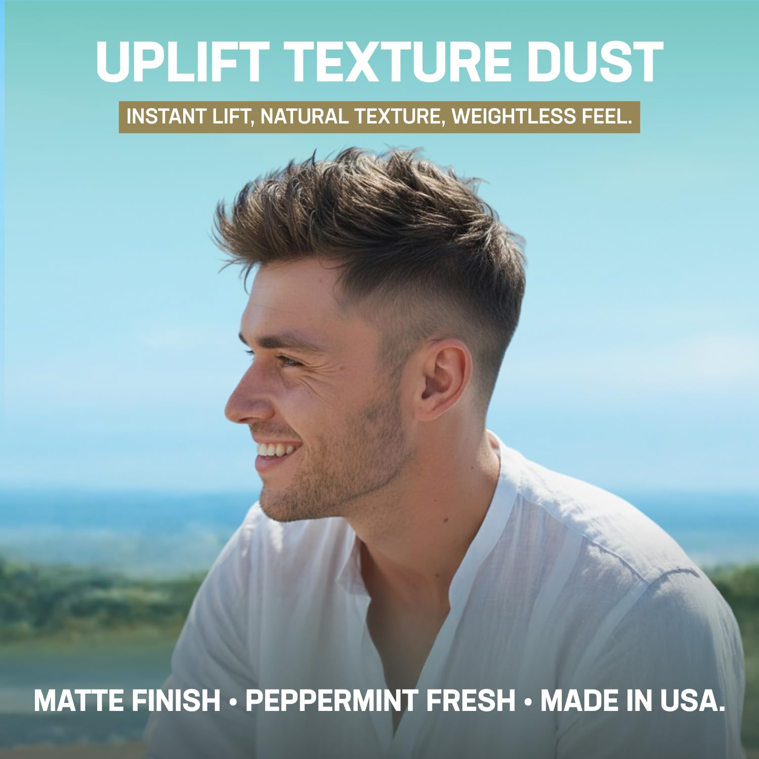 Uplift's Texture Dust: Boosts Volume & Lift for Fuller, Textured Styles with a Natural, Matte Finish - A Hair Styling Powder for Men & Women, 0.75 oz.