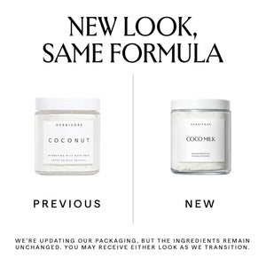 HERBIVORE Coconut Milk Bath Soak | Deeply Hydrating + Skin Softening, Soothing Light Coconut Scent, Vegan, Plant-Based