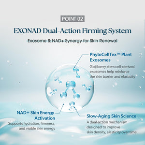 ExoNAD+ Firming Mask 27ml x 5EA, Visible Hydration & Ridiance, Skin Elasticity & Brightening, Contains Neuromide, NAD+, Plant Exosomes, Skin Barrier Repair, Dermatologist Tested