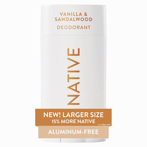 Native Aluminum Free Deodorant, Sea Salt & Cedar, Large Size Stick, 72 Hour Odor Control, for Women & Men, Contains Naturally Derived Ingredients, 3.1 oz