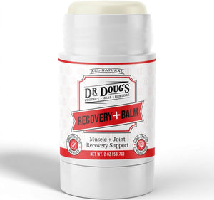Dr. Doug's Recovery Balm – Organic Arnica & Magnesium Topical Rub – Soothing Support Lotion for Active Muscles, Joints, & Skin – Dermatologist Approved, Handmade in USA, Organic 2 oz Twist-Up Stick