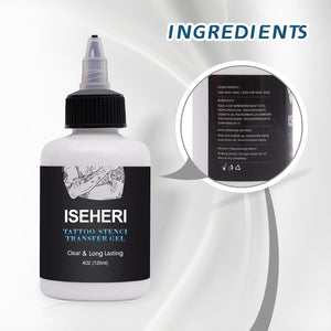 Tattoo Transfer Gel, 4oz Stencil Cream - Fast & Clear Long Lasting Solution for Tattoo Artists - Supplies