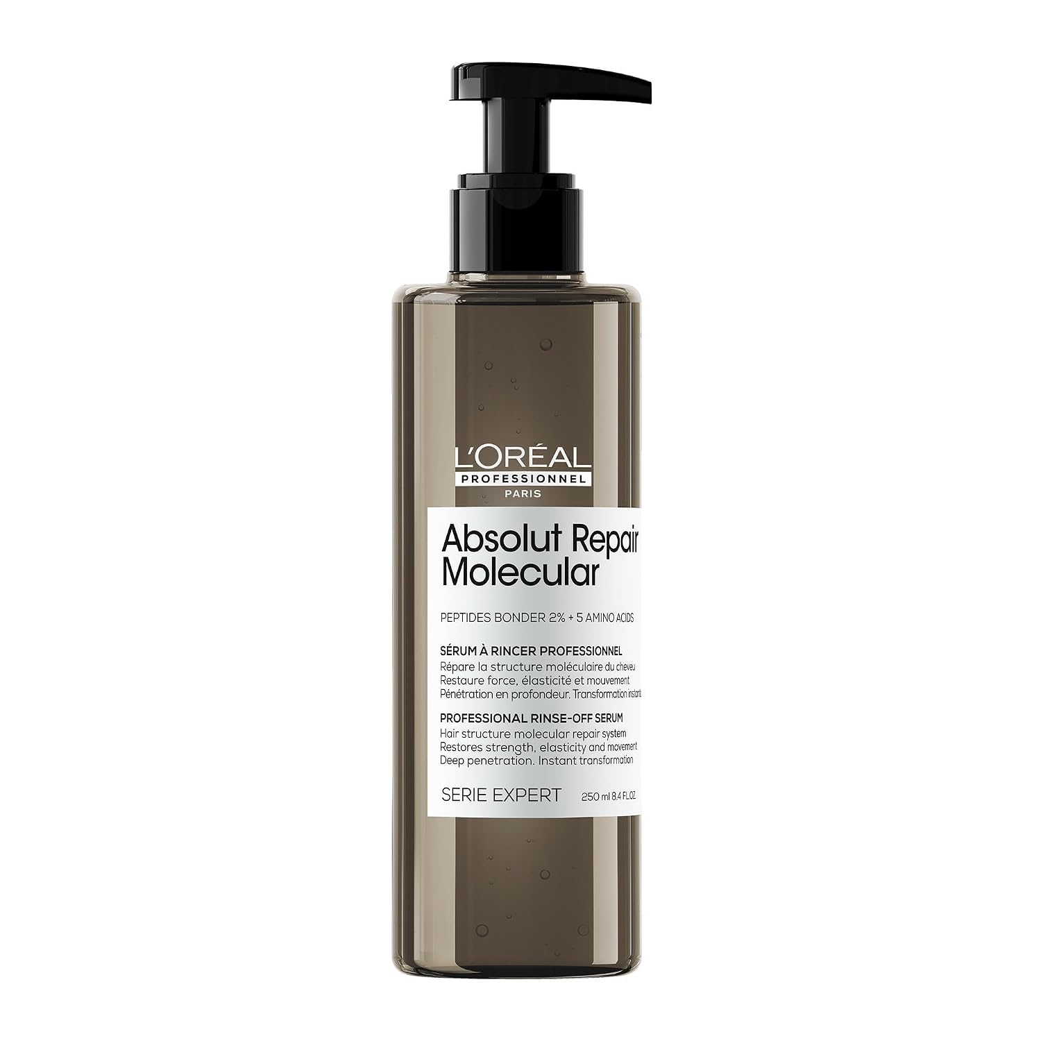 L'Oréal Professionnel Paris Absolut Repair Molecular Rinse Off Hair Serum - Deep Conditioning Treatment For All Damaged Hair Types, Repairs Damage & Restores Strength