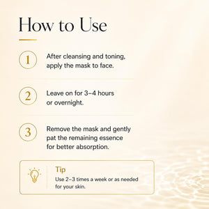 Bio-G Collagen Overnight Hydrogel Mask with Gold |Skin Glow Care for Firming, Lifting, Plumping | Peptide Fine Lines for Glass Skin Care | 25ml*5