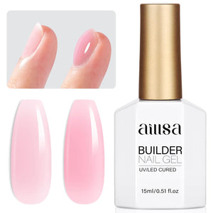 AILLSA Base and Top Coat Gel Nail Polish Top and Base Coat Nail Polish Soak Off Long Lasting Clear Base Gel High Gloss Shine No Wipe Top Coat for DIY Nail Art at Home 0.51 Fl Oz