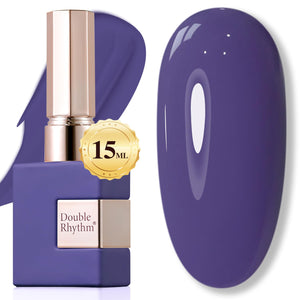 Double Rhythm 15ML Gel Nail Polish Pure Sheer Same Color Same Bottle Soak Off Gel Polish Art Manicure Salon DIY at Home for Women (Burgundy-A1129)
