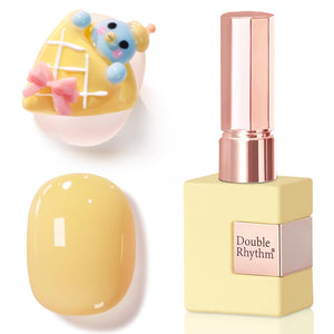 Double Rhythm 0.5 Oz Gel Nail Polish Neutral Natural Same Color Same Bottle Translucent Light Milky Pastel 15ML Manicure French Design Art DIY at Home (Pearl Green-B1146)