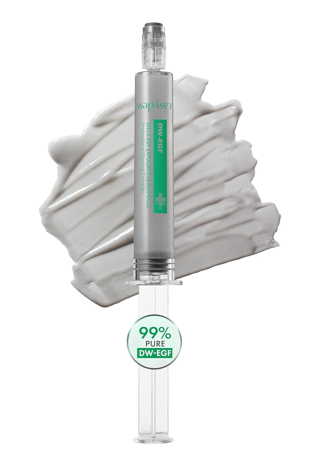 Easydew Mela EGF Exfoliating Ampoule - Age-Defying Face Serum with Black Bee Propolis, Niacinamide, AHA, BHA & LHA - Korean Skin Care for Pore Buildup & Skin Barrier Repair (Pump, 0.27 fl oz)
