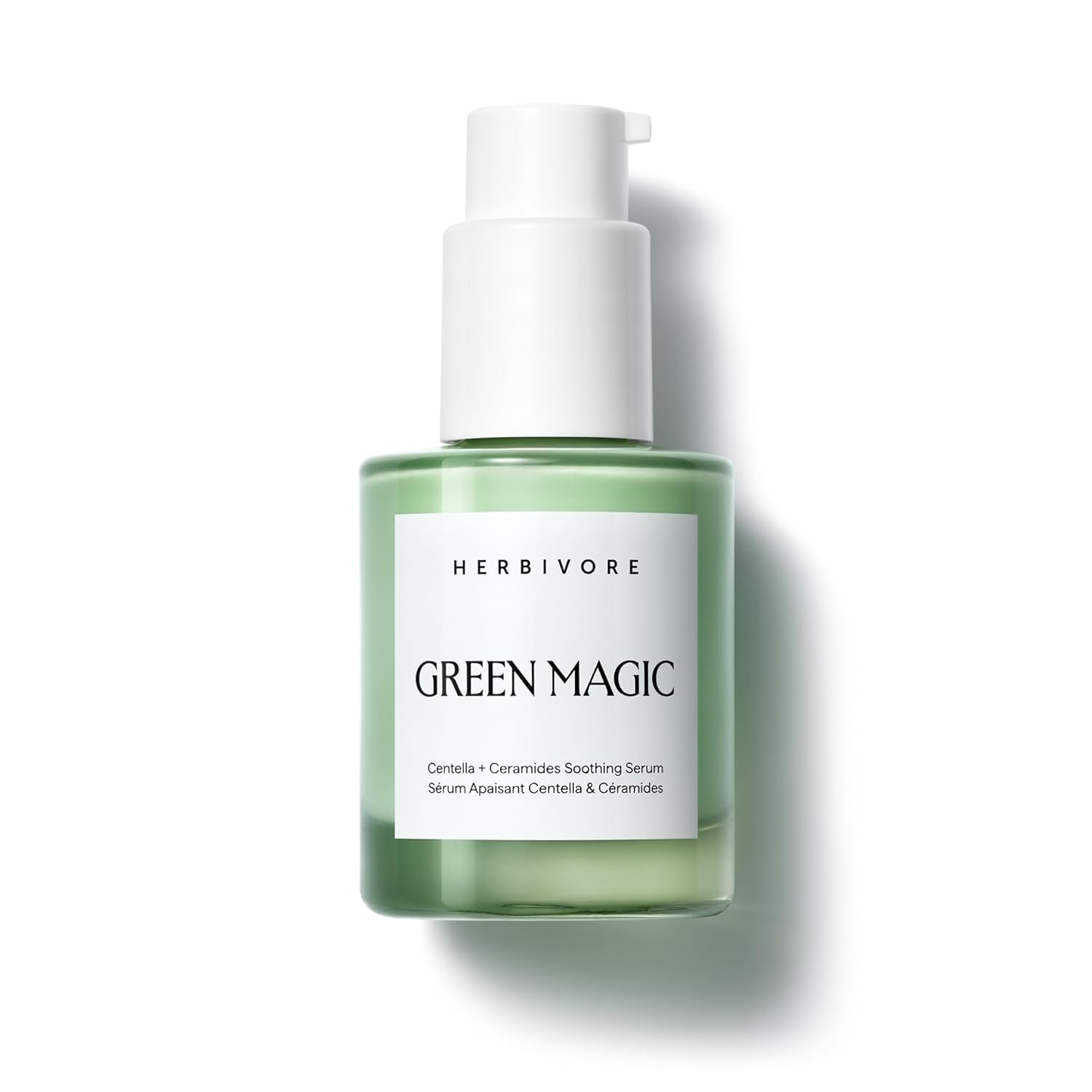 HERBIVORE Green Magic Cica + Ceramides – Fast-acting Redness-Reducing Serum for Sensitive Skin, Plant-based, Vegan, Cruelty-free, 30mL / 1 oz