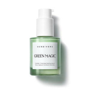 HERBIVORE Green Magic Cica + Ceramides – Fast-acting Redness-Reducing Serum for Sensitive Skin, Plant-based, Vegan, Cruelty-free, 30mL / 1 oz