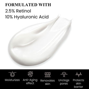 Kleem Retinol Cream for Face (2 Pack) – Anti Aging Moisturizer with Hyaluronic Acid, Vitamin E & Panthenol – Night Cream for Wrinkles, Fine Lines & Uneven Skin Tone – 1.7 Fl Oz Each