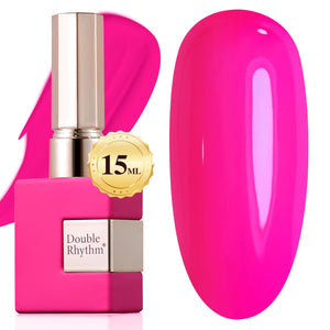 Double Rhythm 15ML Gel Nail Polish Pure Sheer Same Color Same Bottle Soak Off Gel Polish Art Manicure Salon DIY at Home for Women (Burgundy-A1129)