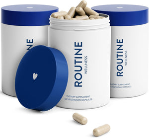 Routine Wellness Hair Growth Supplement – CLINICALLY Tested Thicker, Fuller-Looking Hair Support with Biotin & Key Nutrients, Vegetarian & Gluten-Free Vitamins - 1 Bottle, 30 Day Supply