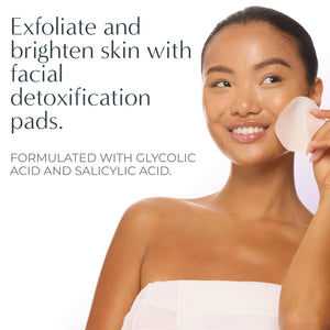 NassifMD Exfoliating Detox Pads | Surgeon-Created AHA/BHA Facial Pads for Deep Cleansing, Smoother Texture & Glowing Skin | Reduces Pores, Firms, Brightens