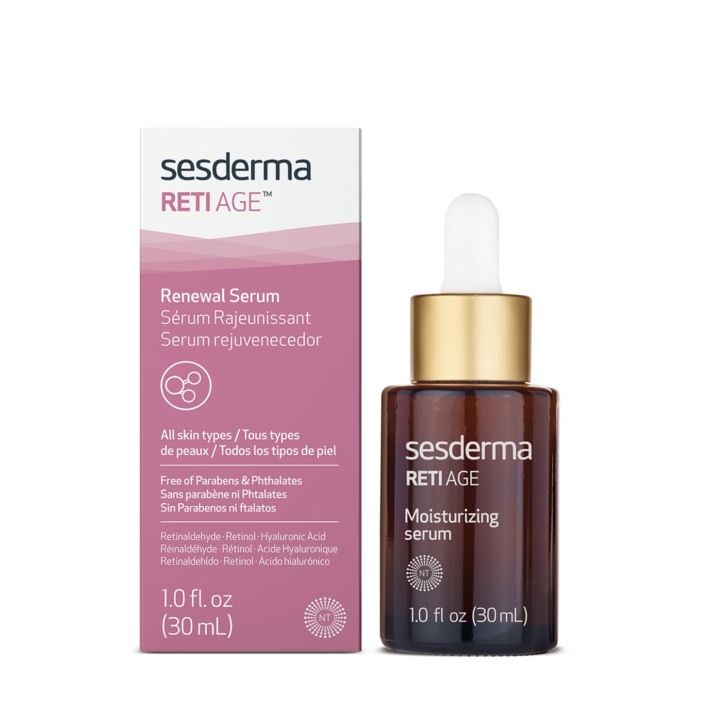 Sesderma RETI AGE Anti-Aging Serum | Retinol | First Signs of Aging | Anti-Wrinkle | Hydration | Firmness | Liposomal Serum, 1.0 fl oz