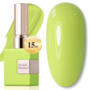 Double Rhythm Translucent Gel Polish Sheer Neutral Natural Light Milky Same Color Same Bottle 15ML Jelly UV Polish Nail Art DIY at Home (Jelly Nude Brown-A1492)