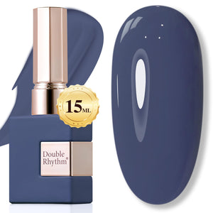 Double Rhythm 15ML Gel Nail Polish Pure Sheer Same Color Same Bottle Soak Off Gel Polish Art Manicure Salon DIY at Home for Women (Burgundy-A1129)