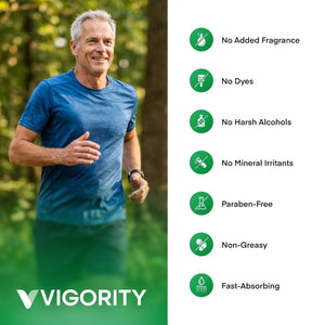 Vigority 99.9% Pure DMSO Roll-On Gel - Premium Skin Conditioning Cream with Aloe Vera, Magnesium, MSM & Botanical Extracts - Fast-Absorbing, Non-Greasy Daily Skin Care - 3.53 oz (100g)
