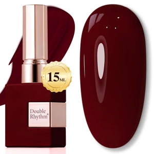 Double Rhythm Translucent Gel Polish Sheer Neutral Natural Light Milky Same Color Same Bottle 15ML Jelly UV Polish Nail Art DIY at Home (Jelly Nude Brown-A1492)