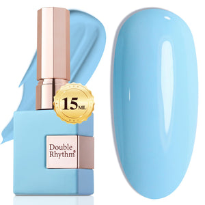 Double Rhythm 15ML Gel Nail Polish Pure Sheer Same Color Same Bottle Soak Off Gel Polish Art Manicure Salon DIY at Home for Women (Burgundy-A1129)