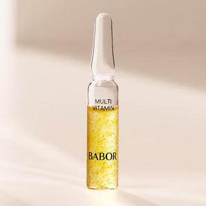 BABOR Multi Vitamin Ampoule Concentrate, Revitalize Dull Tired Skin, Vitamin A Increases Radiance, Vitamin C Evens Tone, Niacinamide Supports Skin Barrier, Vitamin Skincare Capsules, 7 Treatments