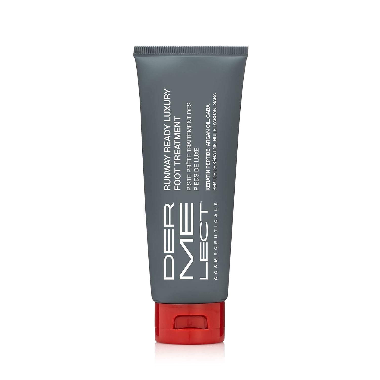 Dermelect Runway Ready Luxury Foot Treatment - Rich Peptide Cream with Argan Oil, Shea Butter & Hyaluronic Acid for Dry, Rough, Chapped Feet, Smooths and Revives Cracked Heels, 3.5 oz