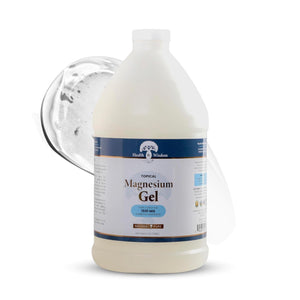 Health and Wisdom Pure Magnesium Gel with Seaweed Extract and Aloe Vera - Topical Muscle & Joint Relief- Natural and Pure Skin & Scalp Moisturizing - Enhanced Absorption - 64 Fl oz