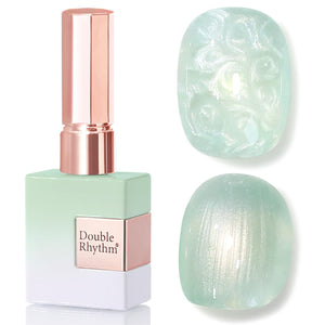 Double Rhythm 0.5 Oz Gel Nail Polish Neutral Natural Same Color Same Bottle Translucent Light Milky Pastel 15ML Manicure French Design Art DIY at Home (Pearl Green-B1146)