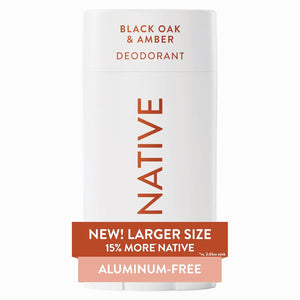 Native Aluminum Free Deodorant, Sea Salt & Cedar, Large Size Stick, 72 Hour Odor Control, for Women & Men, Contains Naturally Derived Ingredients, 3.1 oz