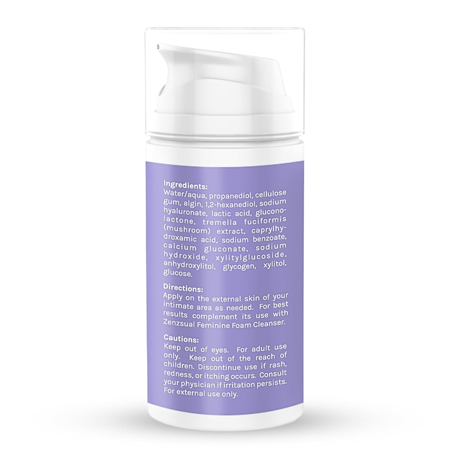 ZENZSUAL Vaginal Moisturizer Gel – Water-Based, pH Balanced with Hyaluronic Acid – Hydrating Feminine Gel for Intimate Dryness and Daily Comfort – Menopause & Postpartum Support – 3 Fl Oz (89 mL)