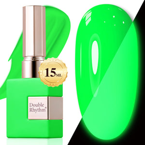 Double Rhythm Translucent Gel Polish Sheer Neutral Natural Light Milky Same Color Same Bottle 15ML Jelly UV Polish Nail Art DIY at Home (Jelly Nude Brown-A1492)