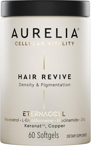 AURELIA 3-in-1 Perfection | Advanced Cellular Anti-Aging Supplement | Boost Collagen Production & Strengthen Hair, Skin, Nails | with Zinc, Resveratrol, Niacinamide & Ergothioneine