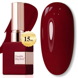 Double Rhythm Translucent Gel Polish Sheer Neutral Natural Light Milky Same Color Same Bottle 15ML Jelly UV Polish Nail Art DIY at Home (Jelly Nude Brown-A1492)