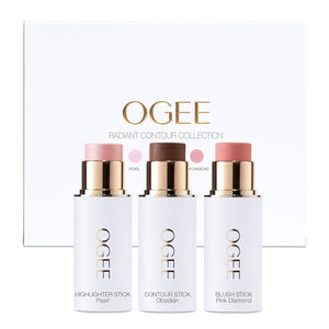 Ogee Sculpted Face Stick (COPPER - RADIANT COCOA) Certified Organic Bronzer Stick & Contour Makeup - Multi-Use Bronzer Stick for Face