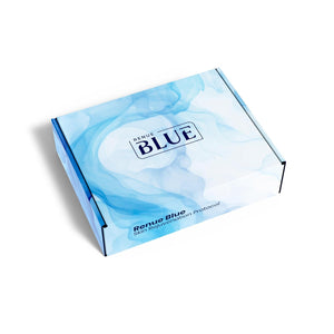 Renue Blue Skin Rejuvenation Protocol - Liposomal Face Serum & Methylene Blue Face Cream Anti-Aging Skincare Set