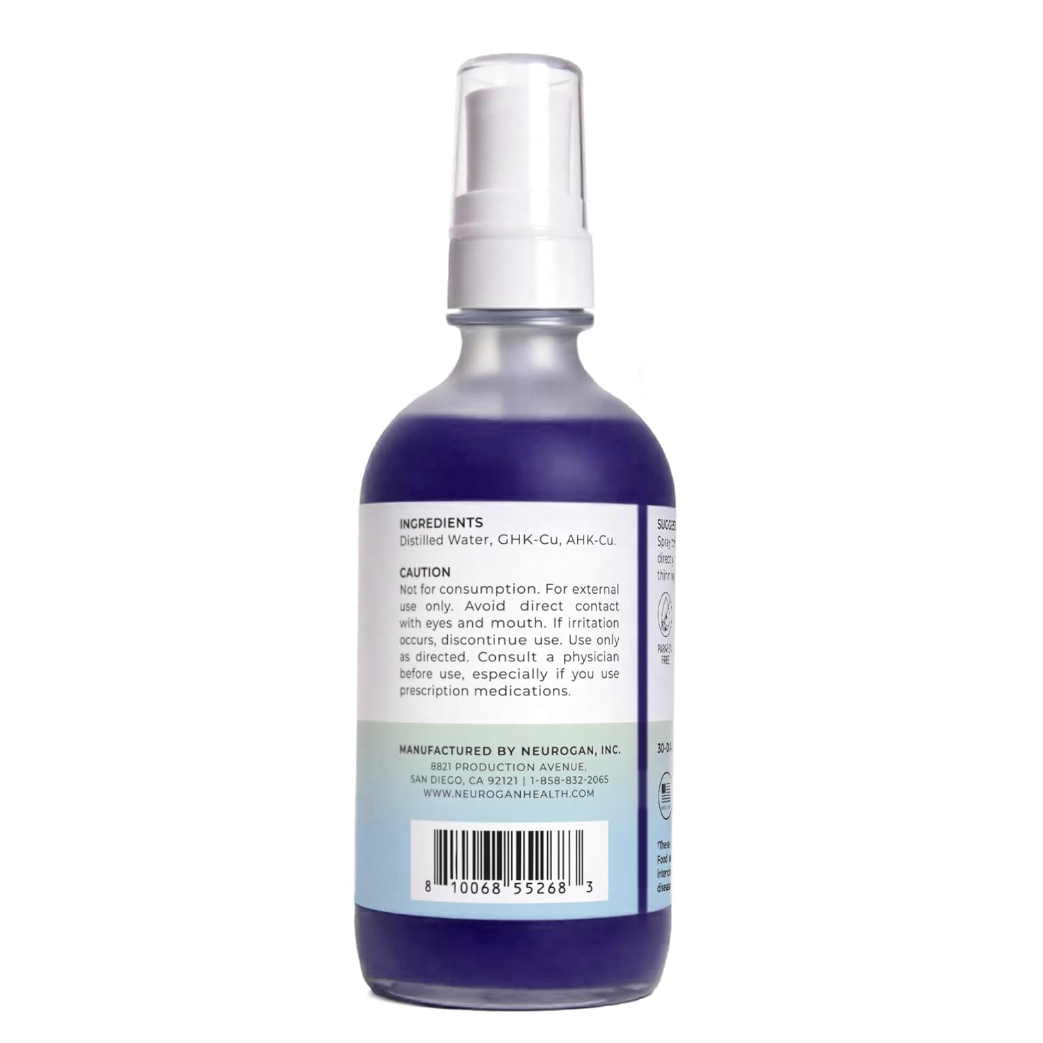 Neurogan GHK-Cu + AHK-Cu Hair Serum Pro - Lightweight Scalp Serum with Dual Copper Peptides - Daily Hair & Scalp Use, Cosmetic Product