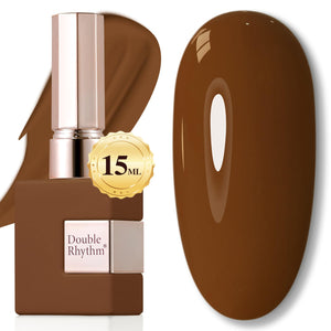 Double Rhythm 15ML Gel Nail Polish Pure Sheer Same Color Same Bottle Soak Off Gel Polish Art Manicure Salon DIY at Home for Women (Burgundy-A1129)