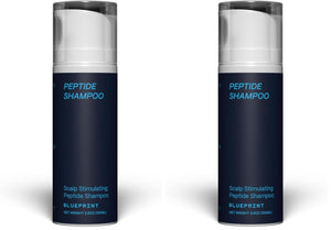Blueprint Bryan Johnson Peptide Shampoo – 8-Peptide Scalp Treatment with VEGF, Caffeine, Menthol & Arginine – Fragrance-Free & Gentle Formula for Fuller-Looking, Stronger Hair (3.5oz)