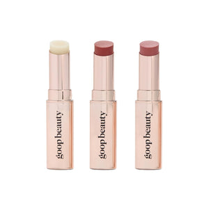 goop Beauty Tinted Lip Balm - Moisturizing, Soothing, Hydrating Lip Balm for Chapped, Cracked & Dry Lips, Nude-Pink Color, 0.16 oz