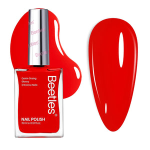 Beetles Dark Red Nail Polish, Burgundy Quick Dry Regular Nail Polish