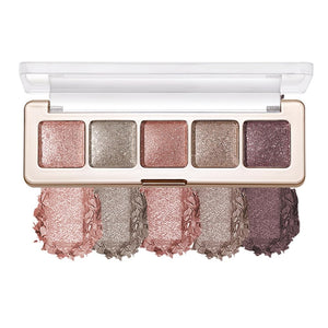 Neutral Nude Brown Eyeshadow Palette–Beige, Cool Taupe, Bronze Gold Shimmer, Cocoa Brown, High-Pigment Blendable Long-Lasting Eye Shadow and Contour Palette for Daily Soft Glam Makeup for Mature Eyes