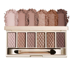 Neutral Nude Brown Eyeshadow Palette–Beige, Cool Taupe, Bronze Gold Shimmer, Cocoa Brown, High-Pigment Blendable Long-Lasting Eye Shadow and Contour Palette for Daily Soft Glam Makeup for Mature Eyes